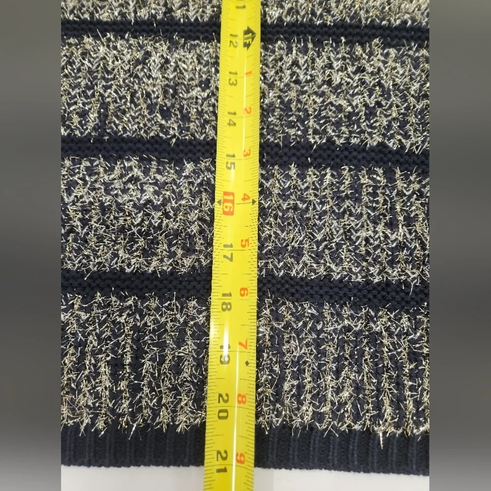 NWT nthropologie HWR‎ Tinsel Striped Sweater SIZE LARGE